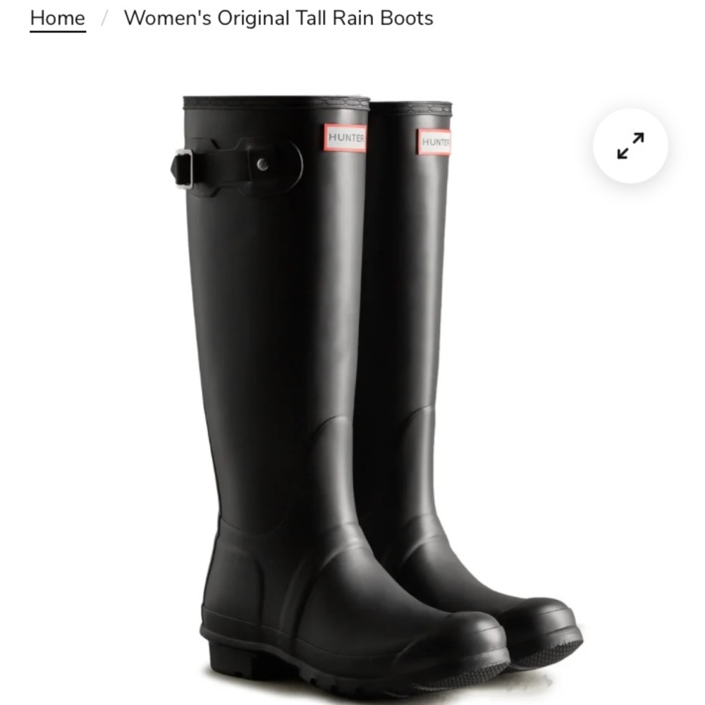 Hunter Boots: Women's Original Tall Rain Boots W’s 7